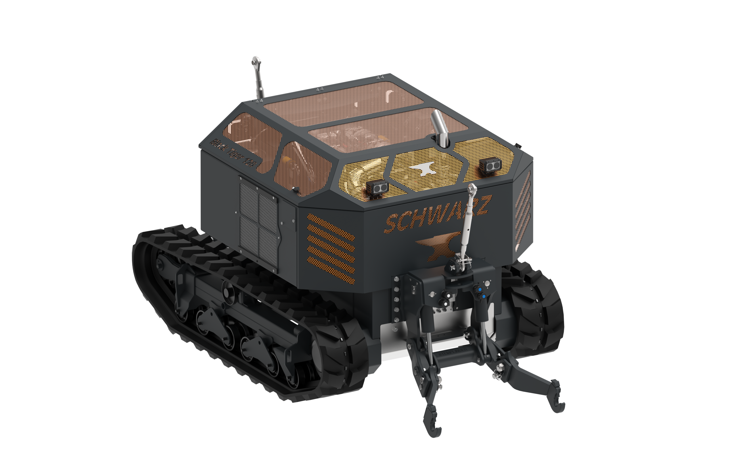 R-HB_Black Tiger 120 V2.0 Schwarz Forst & Agrar - Forstraupe Vollbild