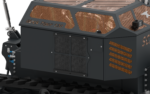 Black Tiger Seitenansicht der Forstraupe von Schwarz Forst & Agrar